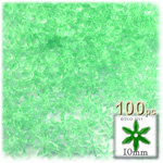 Plastic Beads, Starflake Transparent, 10mm, 100-pc, Sea Mist