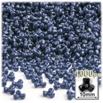 Plastic Beads, Tribead Opaque, 10mm, 1000-pc, Navy Blue
