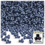 Plastic Beads, Tribead Opaque, 10mm, 200-pc, Navy Blue
