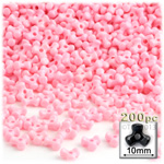 Plastic Beads, Tribead Opaque, 10mm, 200-pc, Pink Plastic Beads, Tribead Opaque, 10mm, 200-pc, Pink