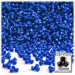 Plastic Beads, Tribead Opaque, 10mm, 200-pc, Royal Blue
