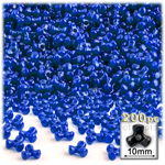 Plastic Beads, Tribead Opaque, 10mm, 200-pc, Royal Blue
