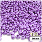 Plastic Beads, Pony Pearl, 6x9mm, 100-pc, Light Purple Plastic Beads, Pony Pearl, 6x9mm, 100-pc, Light Purple