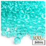 

Pony Beads, Transparent, 9x6mm, 100-pc, Light Aqua
Plastic Beads, Pony Transparent, 6x9mm, 100-pc, Light Aqua