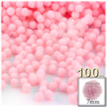 Pom Poms, solid Color, 1.0-inch (7mm), 100-pc, Light Pink