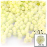 Pom Poms, solid Color, 1.0-inch (7mm), 100-pc, Light Yellow