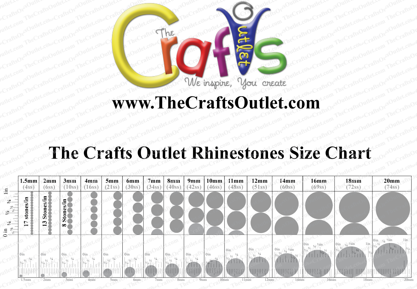 Rhinestone Size Chart Printable - Printable Word Searches